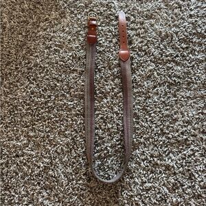 Multicolored Woven Belt with Buckle 38 in.